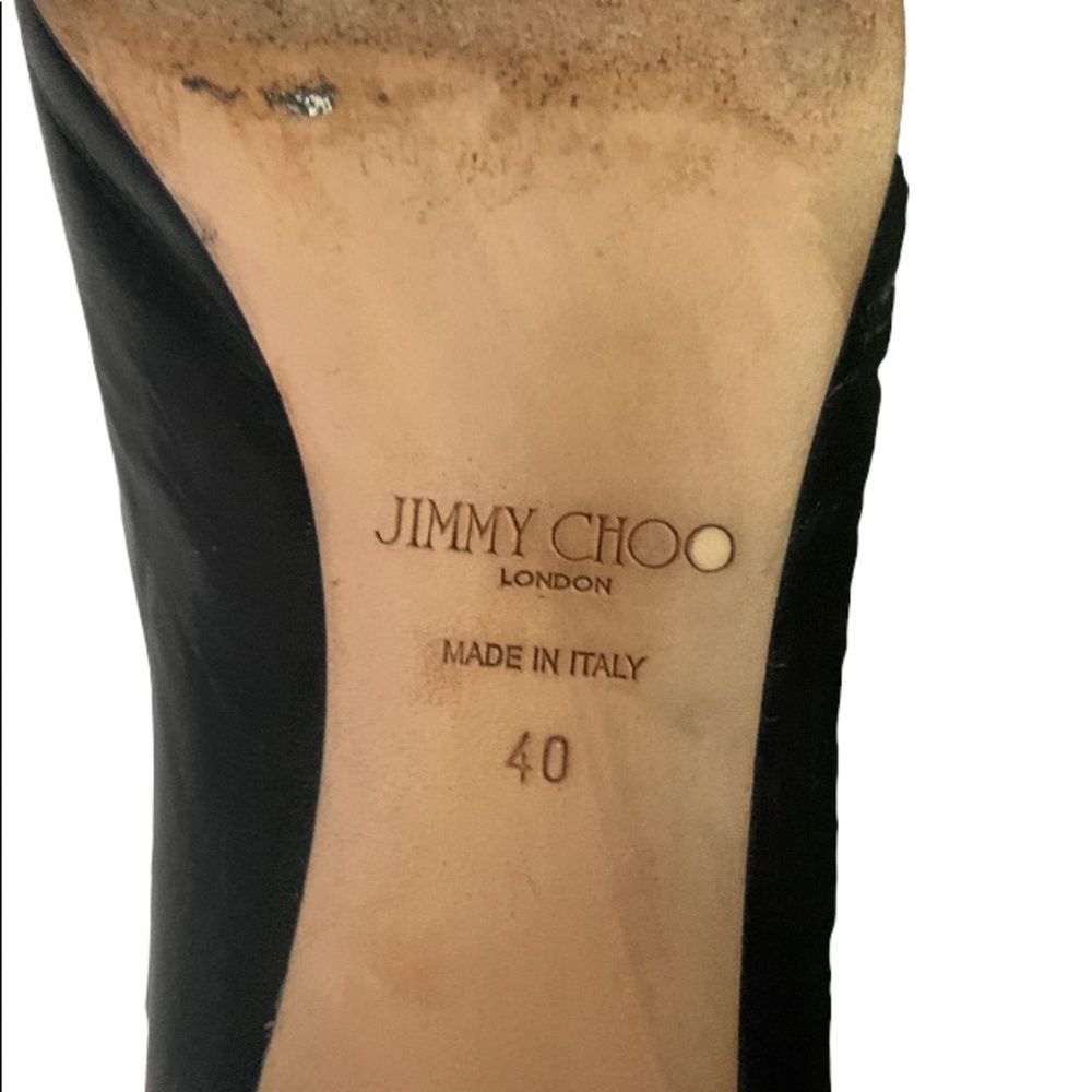 SOLD Jimmy Choo kitten heel black pumps - Picture 8 of 10